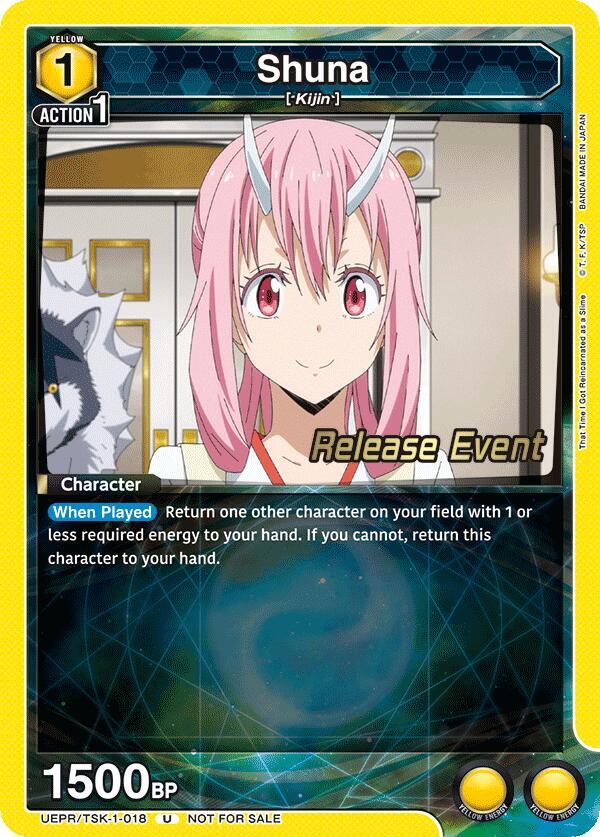 Shuna UEPR/TSK-1-018 card from UE20BT: That Time I Got Reincarnated as a Slime Release Event Cards