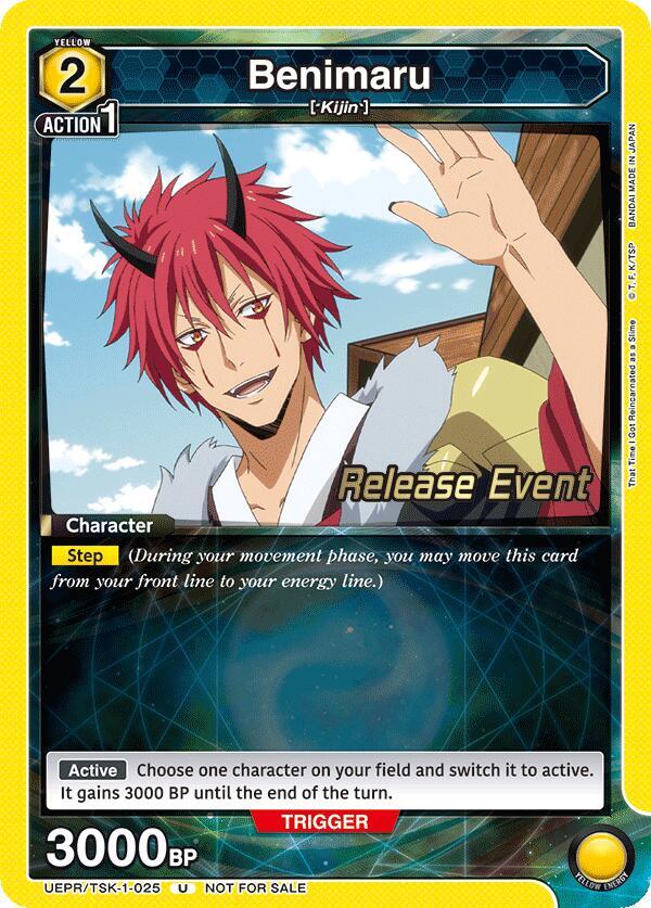 Benimaru UEPR/TSK-1-025 card from UE20BT: That Time I Got Reincarnated as a Slime Release Event Cards