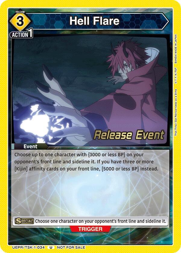 Hell Flare UEPR/TSK-1-034 card from UE20BT: That Time I Got Reincarnated as a Slime Release Event Cards
