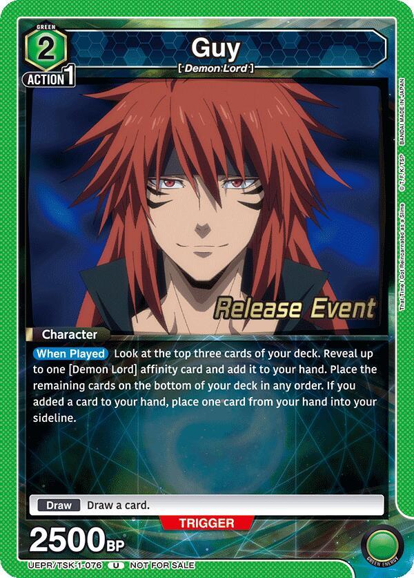 Guy UEPR/TSK-1-076 card from UE20BT: That Time I Got Reincarnated as a Slime Release Event Cards