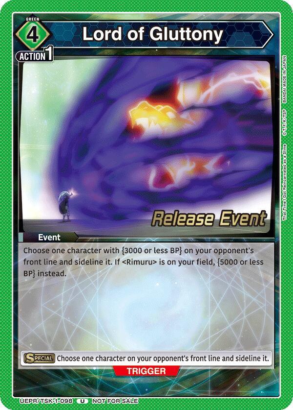Lord of Gluttony UEPR/TSK-1-098 card from UE20BT: That Time I Got Reincarnated as a Slime Release Event Cards