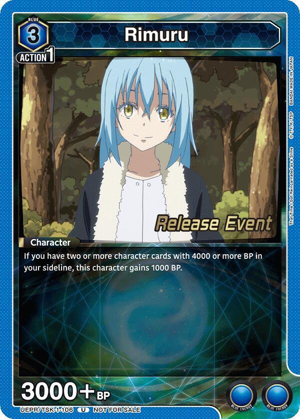 Rimuru UEPR/TSK-1-106 card from UE20BT: That Time I Got Reincarnated as a Slime Release Event Cards