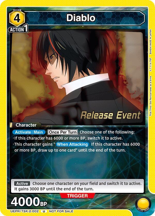 Diablo UEPR/TSK-2-002 card from UE20BT: That Time I Got Reincarnated as a Slime Release Event Cards