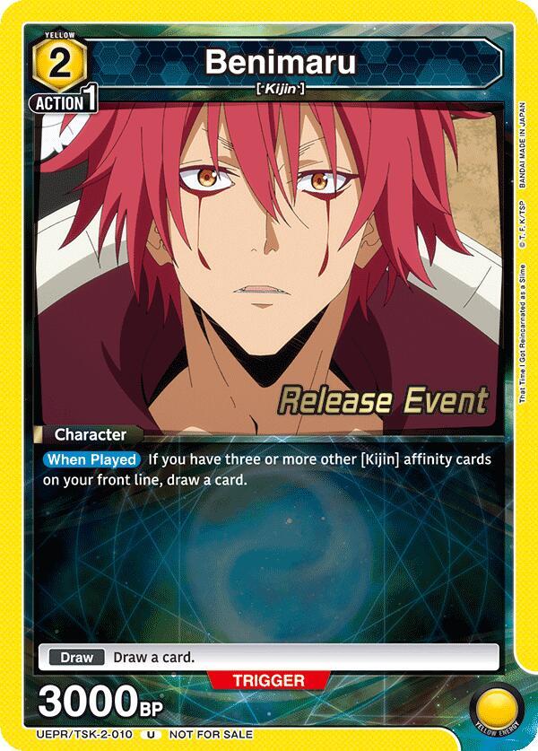 Benimaru UEPR/TSK-2-010 card from UE20BT: That Time I Got Reincarnated as a Slime Release Event Cards