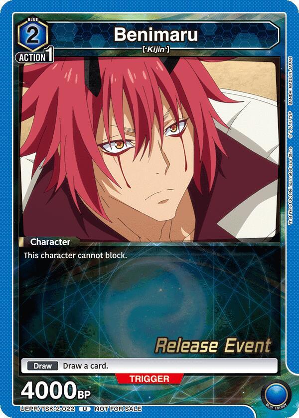 Benimaru UEPR/TSK-2-022 card from UE20BT: That Time I Got Reincarnated as a Slime Release Event Cards