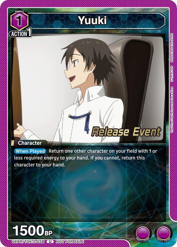 Yuuki UEPR/TSK-2-038 card from UE20BT: That Time I Got Reincarnated as a Slime Release Event Cards