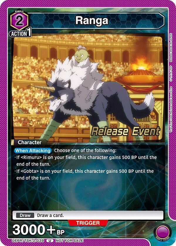 Ranga UEPR/TSK-2-039 card from UE20BT: That Time I Got Reincarnated as a Slime Release Event Cards