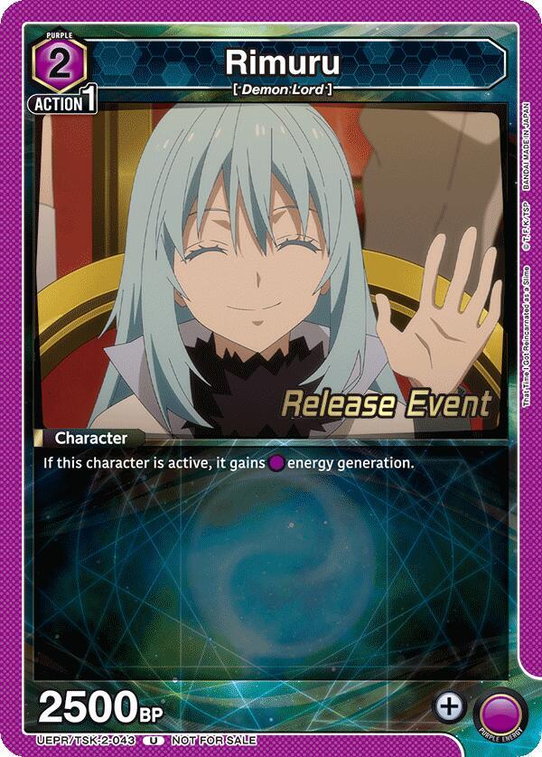 Rimuru UEPR/TSK-2-043 card from UE20BT: That Time I Got Reincarnated as a Slime Release Event Cards