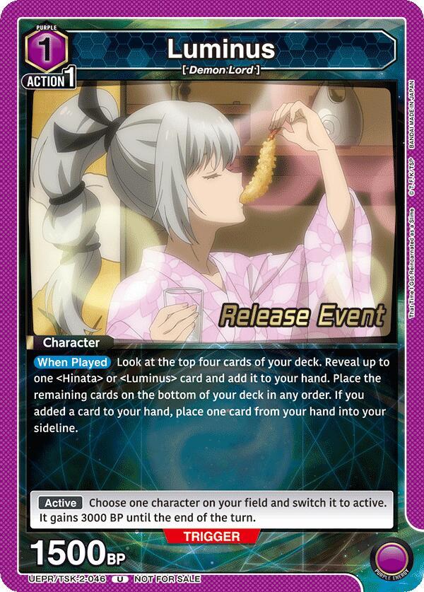 Luminus UEPR/TSK-2-046 card from UE20BT: That Time I Got Reincarnated as a Slime Release Event Cards