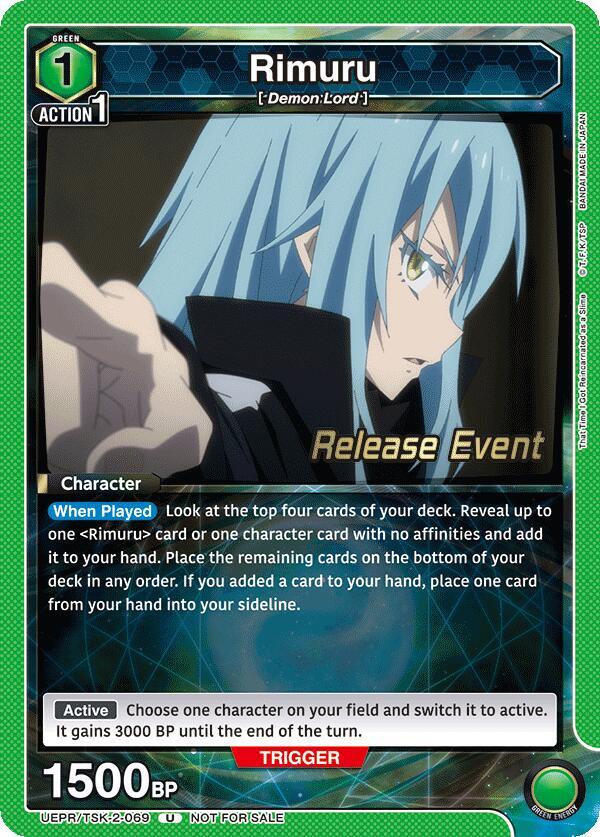 Rimuru UEPR/TSK-2-069 card from UE20BT: That Time I Got Reincarnated as a Slime Release Event Cards