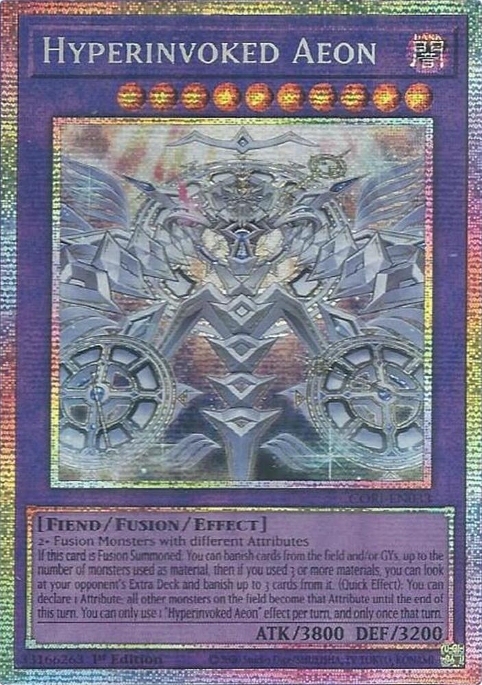 Hyperinvoked Aeon (Starlight Rare) CORI-EN033 card from Chaos Origins