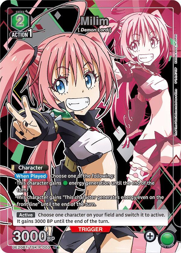Milim (P-003) (R*) UE20BT/TSK-P-003 card from UE20BT: That Time I Got Reincarnated as a Slime