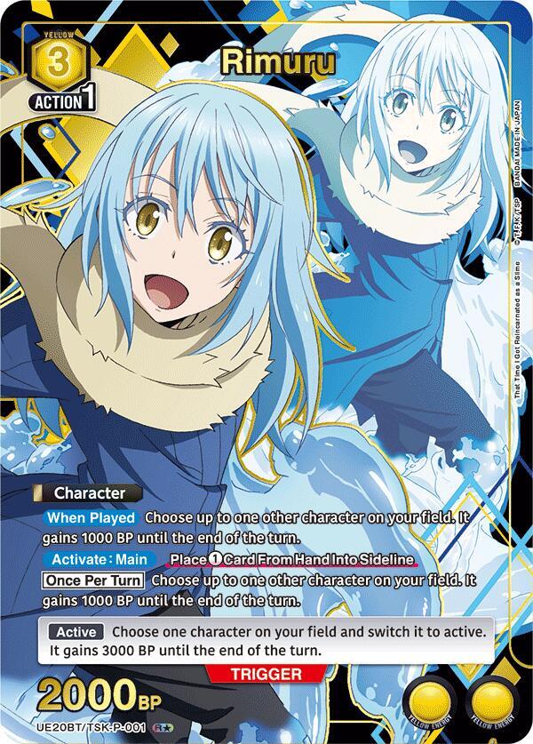 Rimuru (P-001) (R*) UE20BT/TSK-P-001 card from UE20BT: That Time I Got Reincarnated as a Slime