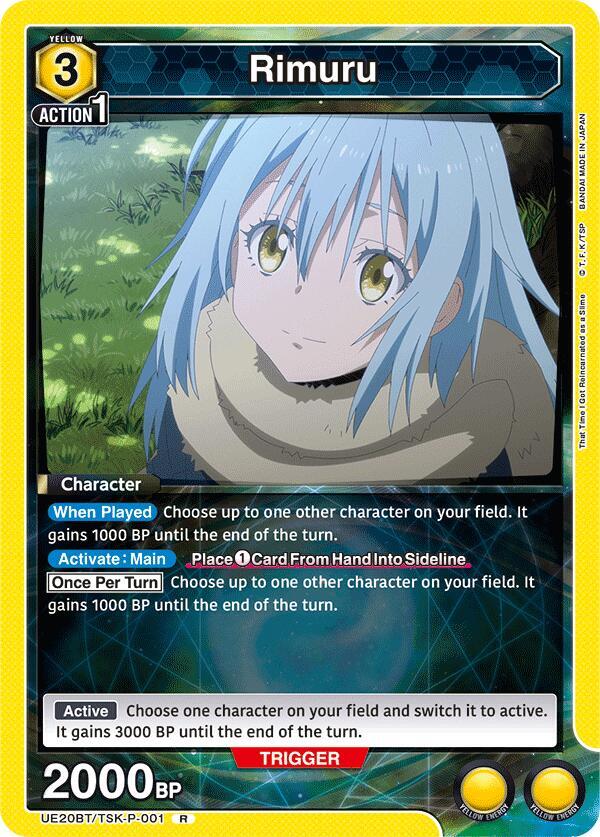 Rimuru (P-001) UE20BT/TSK-P-001 card from UE20BT: That Time I Got Reincarnated as a Slime