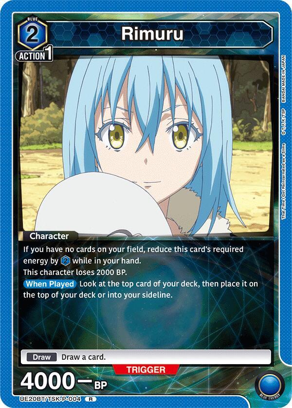 Rimuru (P-004) UE20BT/TSK-P-004 card from UE20BT: That Time I Got Reincarnated as a Slime