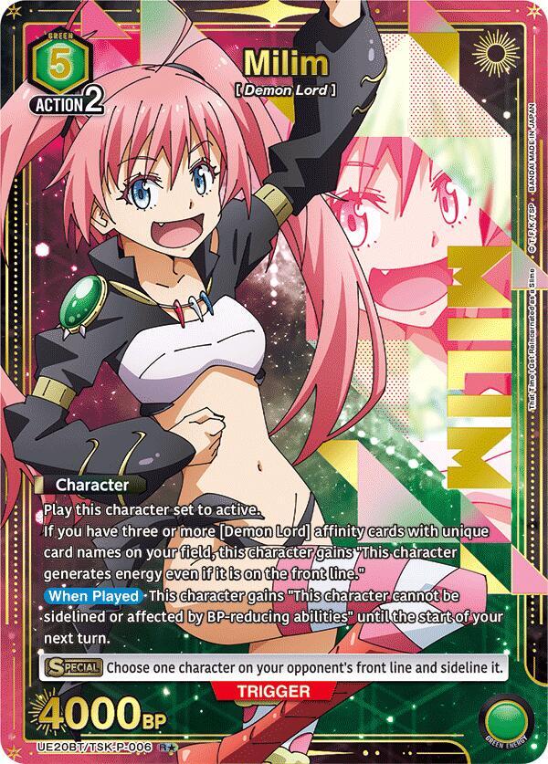 Milim (P-006) (R*) UE20BT/TSK-P-006 card from UE20BT: That Time I Got Reincarnated as a Slime