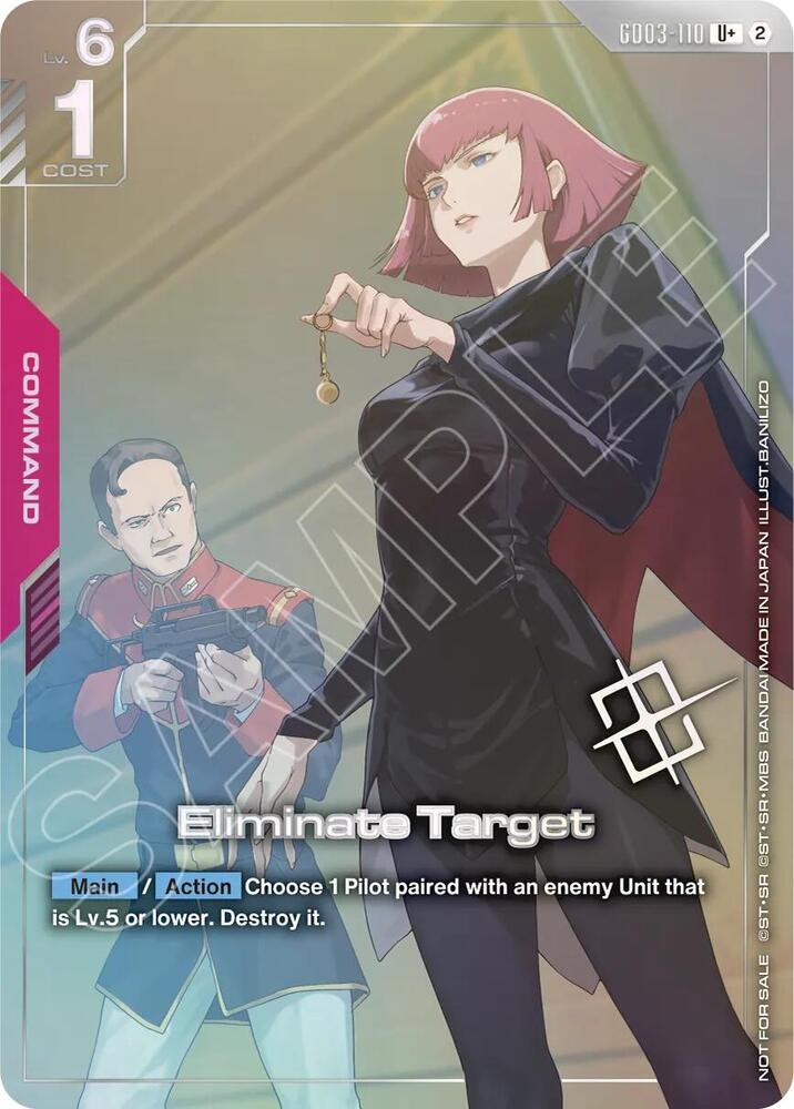 Eliminate Target (Store Tournament Winner Pack 05) GD03-110 card from Gundam Promotional Cards