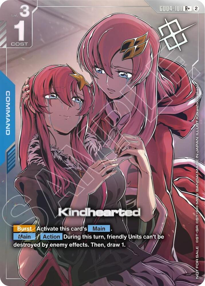 Kindhearted (Store Tournament Winner Pack 05) GD04-101 card from Gundam Promotional Cards