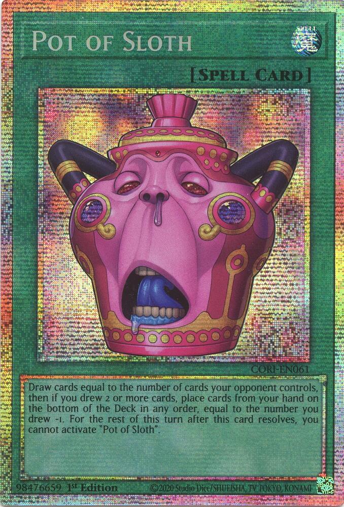Pot of Sloth (Starlight Rare) CORI-EN061 card from Chaos Origins