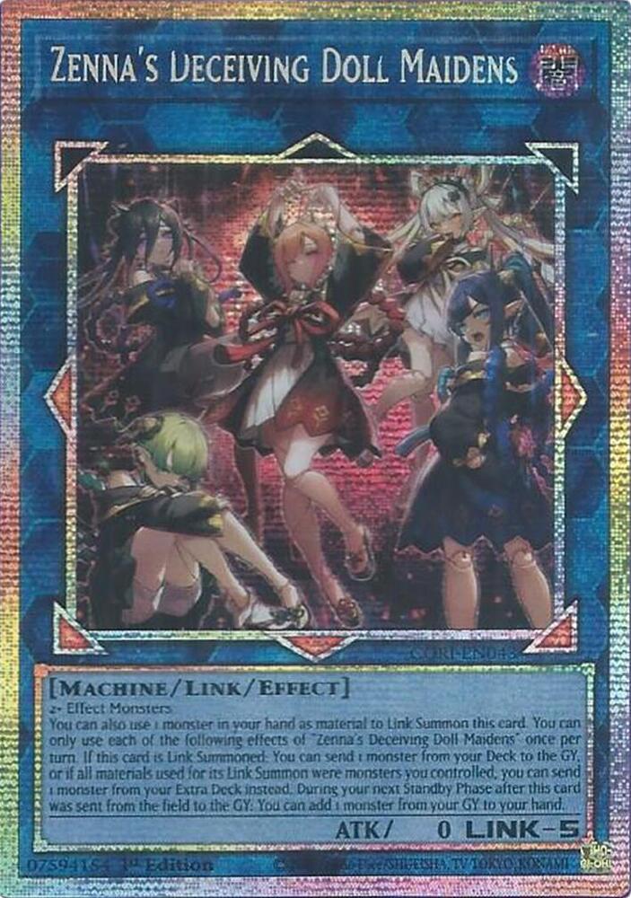 Zenna's Deceiving Doll Maidens (Starlight Rare) CORI-EN043 card from Chaos Origins
