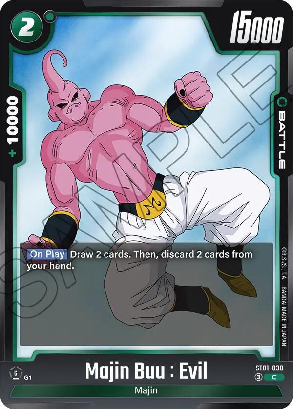 Majin Buu : Evil ST01-030 card from Story Booster 01