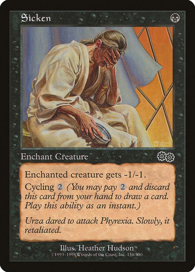Sicken 156 card from Urza's Saga