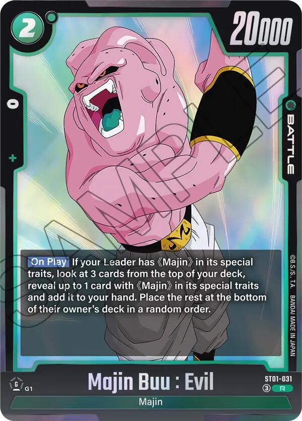 Majin Buu : Evil ST01-031 card from Story Booster 01