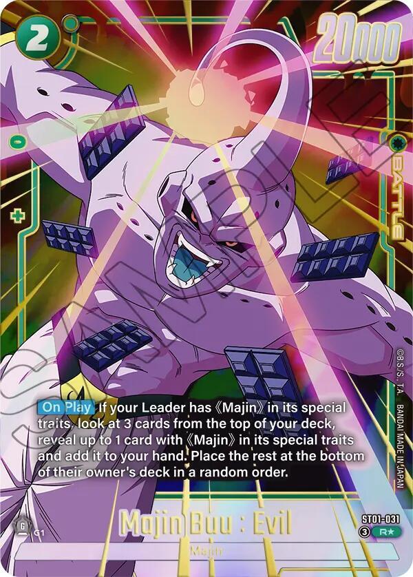 Majin Buu : Evil (Alternate Art) ST01-031 card from Story Booster 01