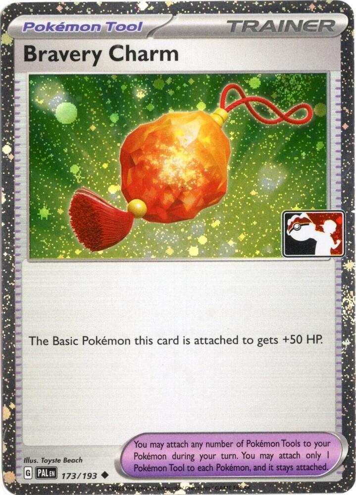 Bravery Charm (Cosmos Holo) 173/193 card from Prize Pack Series Cards