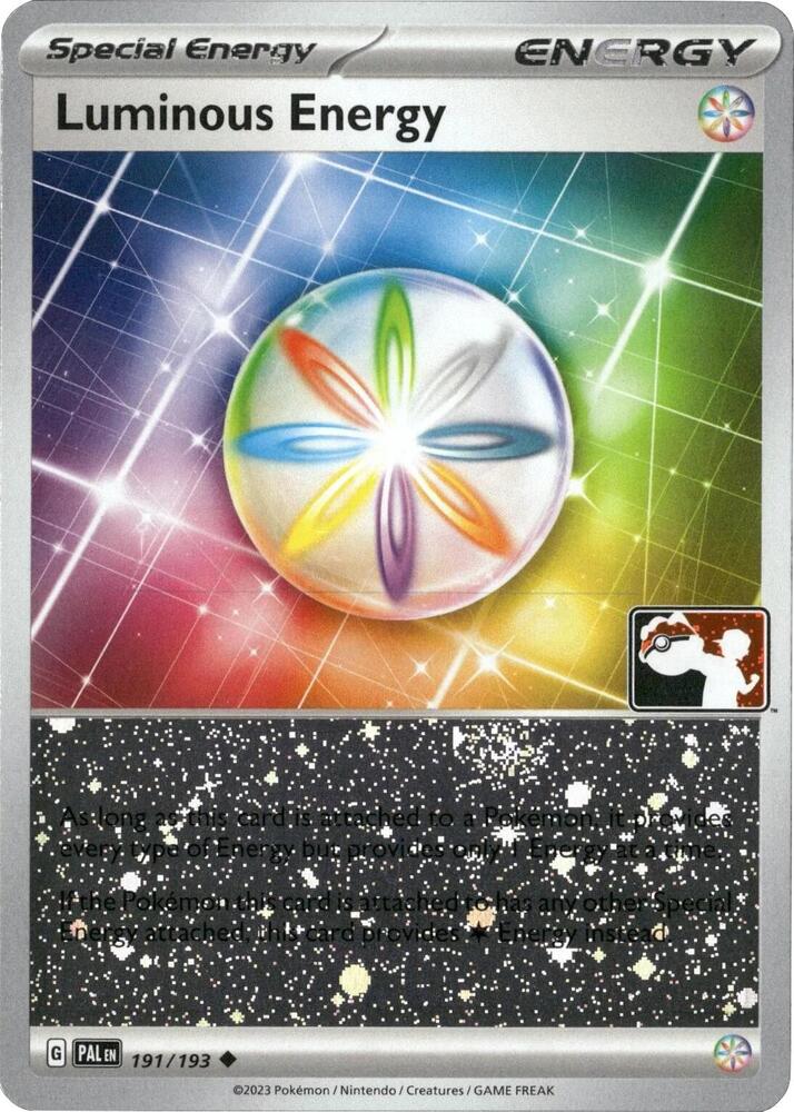 Luminous Energy (Cosmos Holo) 191/193 card from Prize Pack Series Cards