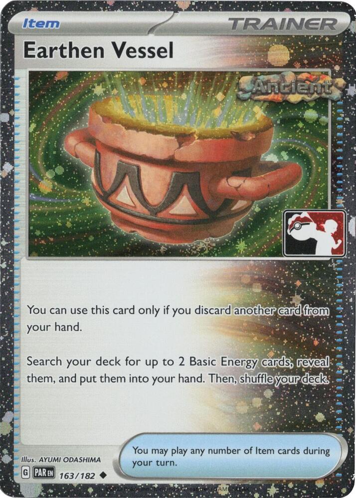 Earthen Vessel (Cosmos Holo) 163/182 card from Prize Pack Series Cards