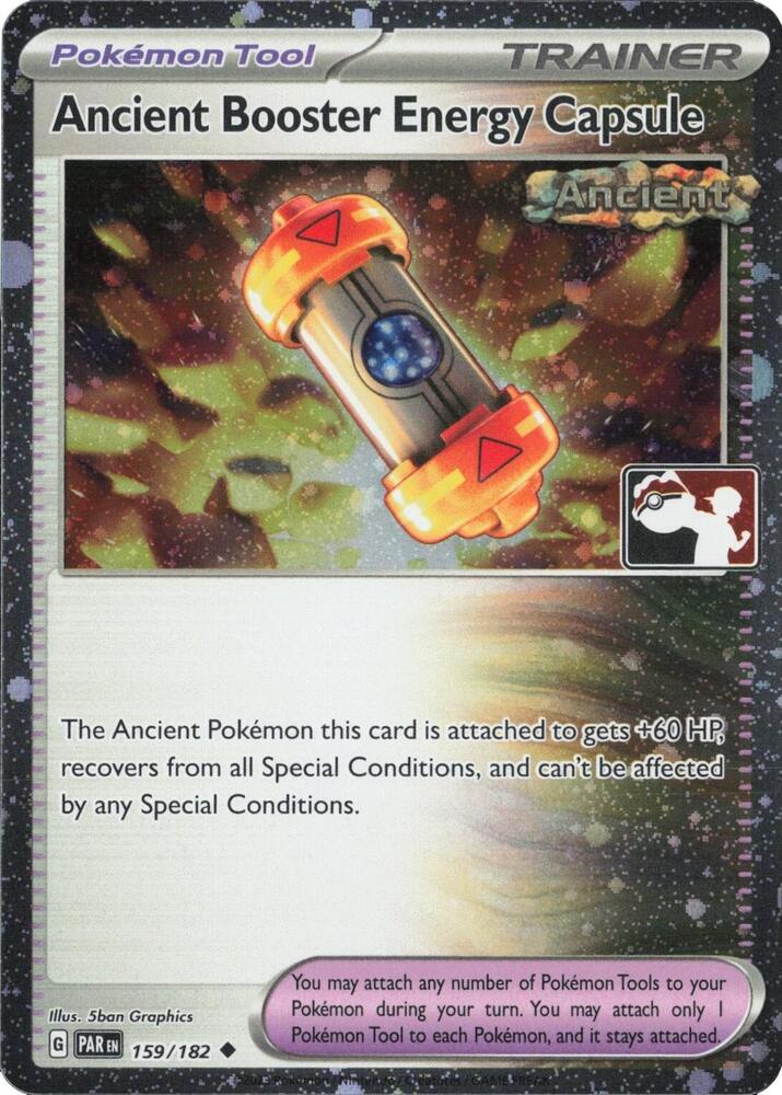 Ancient Booster Energy Capsule (Cosmos Holo) 159/182 card from Prize Pack Series Cards