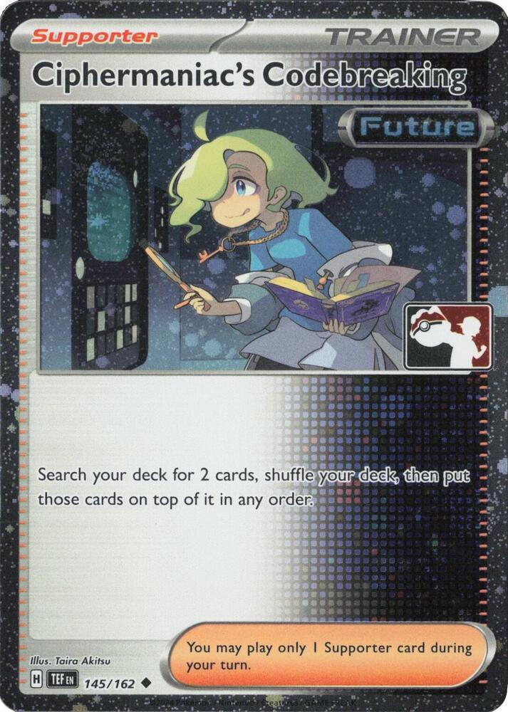 Ciphermaniac's Codebreaking (Cosmos Holo) 145/162 card from Prize Pack Series Cards