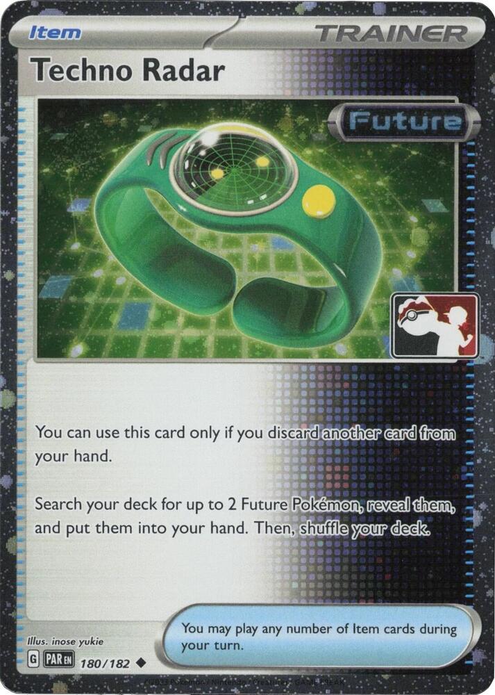 Techno Radar (Cosmos Holo) 180/182 card from Prize Pack Series Cards