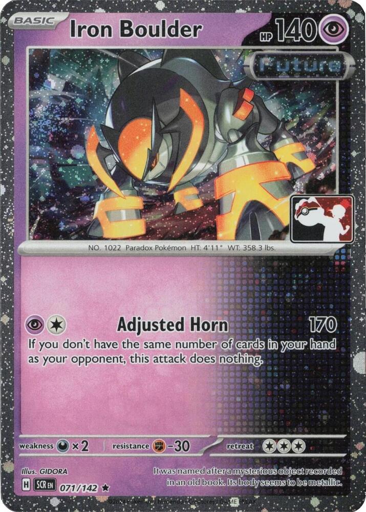 Iron Boulder (Cosmos Holo) 071/142 card from Prize Pack Series Cards