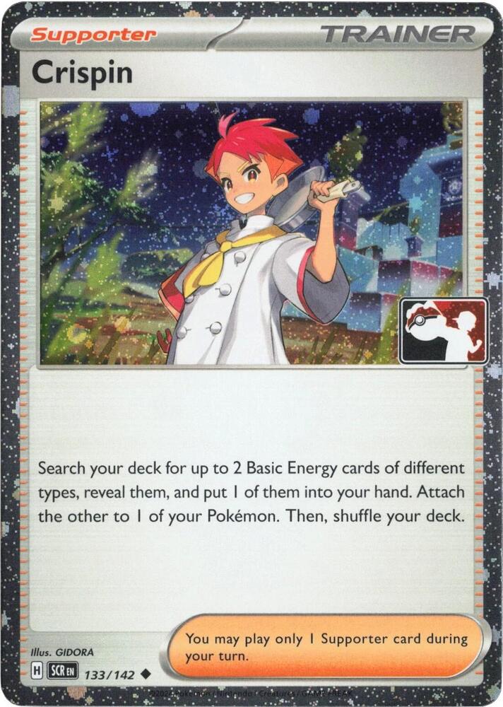 Crispin (Cosmos Holo) 133/142 card from Prize Pack Series Cards
