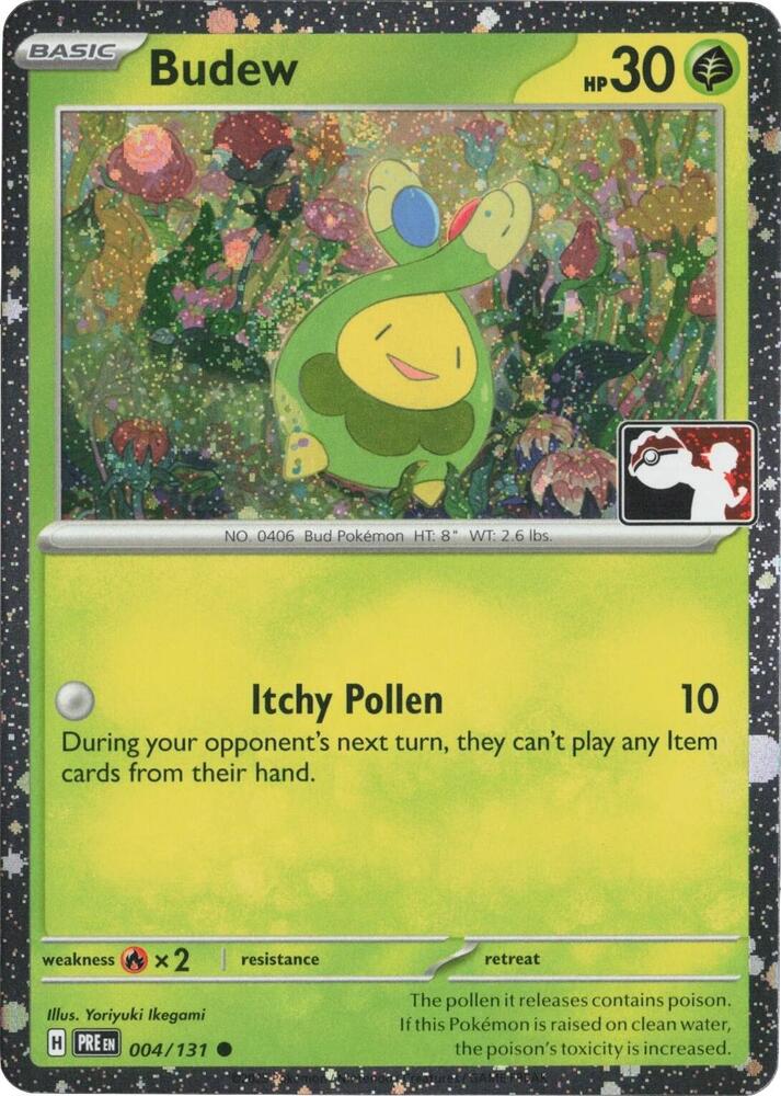 Budew (Cosmos Holo) 004/131 card from Prize Pack Series Cards