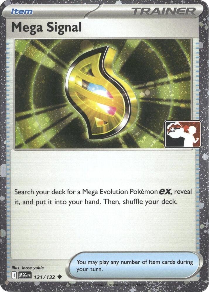 Mega Signal (Cosmos Holo) 121/132 card from Prize Pack Series Cards