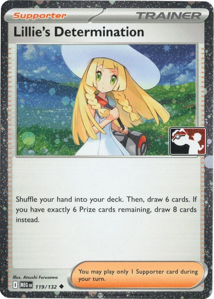 Lillie's Determination (Cosmos Holo) 119/132 card from Prize Pack Series Cards