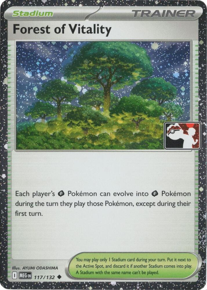 Forest of Vitality (Cosmos Holo) 117/132 card from Prize Pack Series Cards