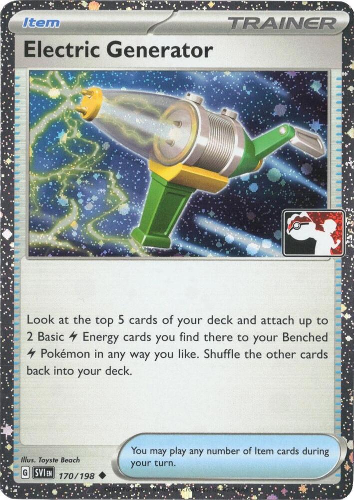 Electric Generator (Cosmos Holo) 170/198 card from Prize Pack Series Cards