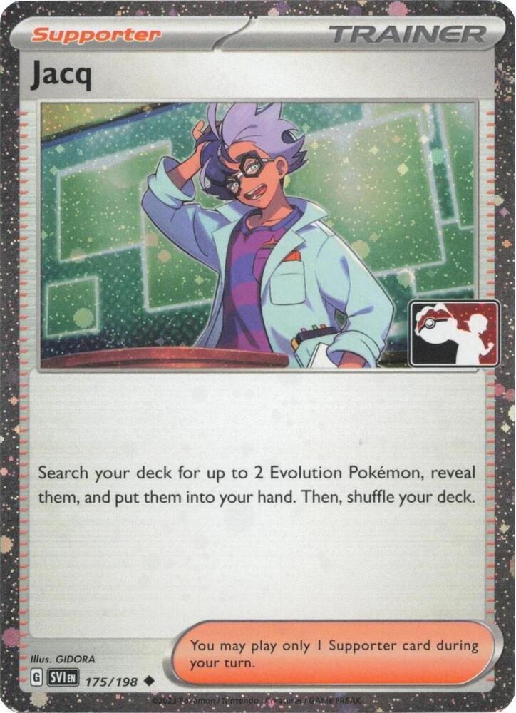 Jacq (Cosmos Holo) 175/198 card from Prize Pack Series Cards