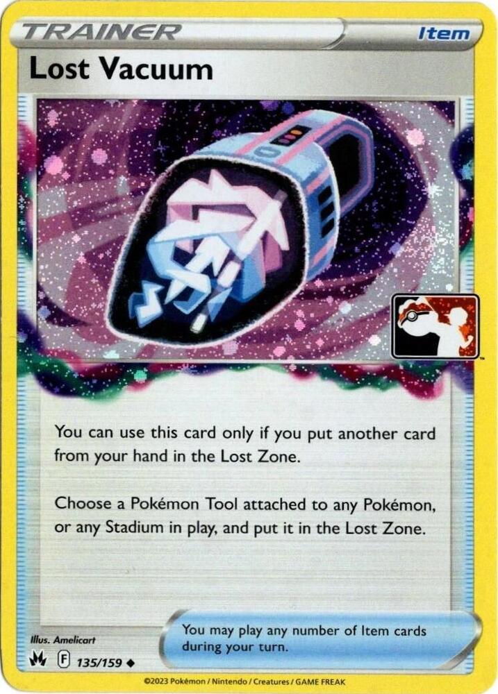 Lost Vacuum (Cosmos Holo) 135/159 card from Prize Pack Series Cards