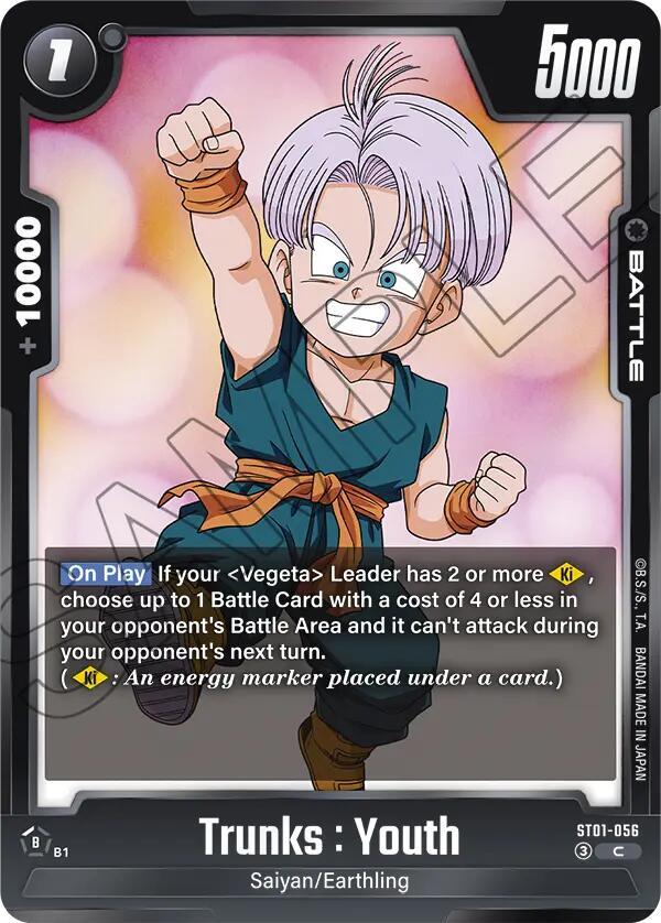 Trunks : Youth ST01-056 card from Story Booster 01