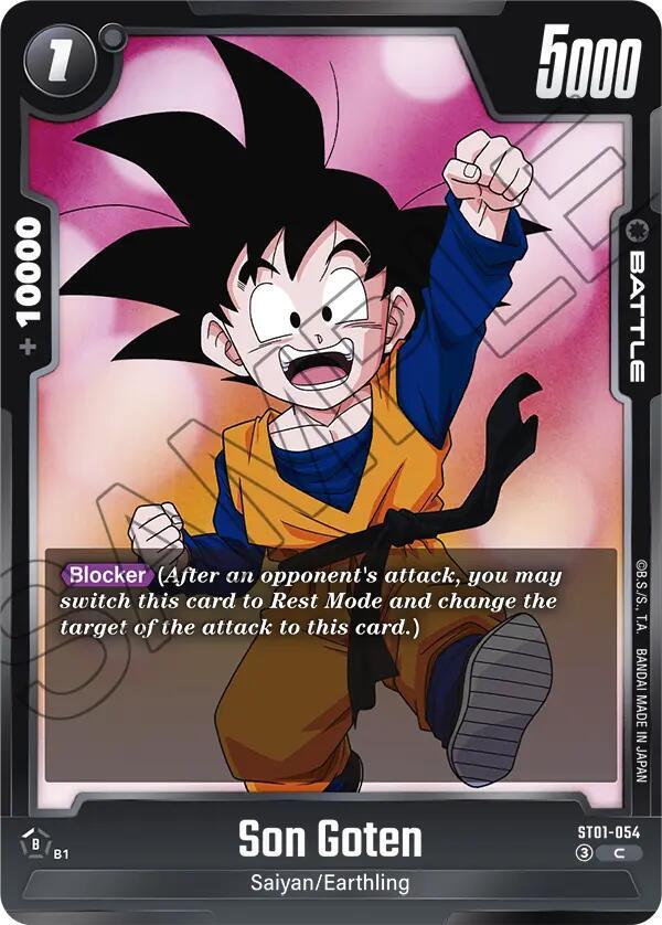 Son Goten ST01-054 card from Story Booster 01