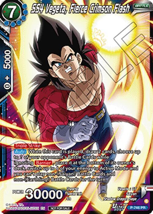 SS4 Vegeta, Fierce Crimson Flash (Ultra-Bout Series Tournament Pack Vol.3) P-746 card from Tournament Promotion Cards