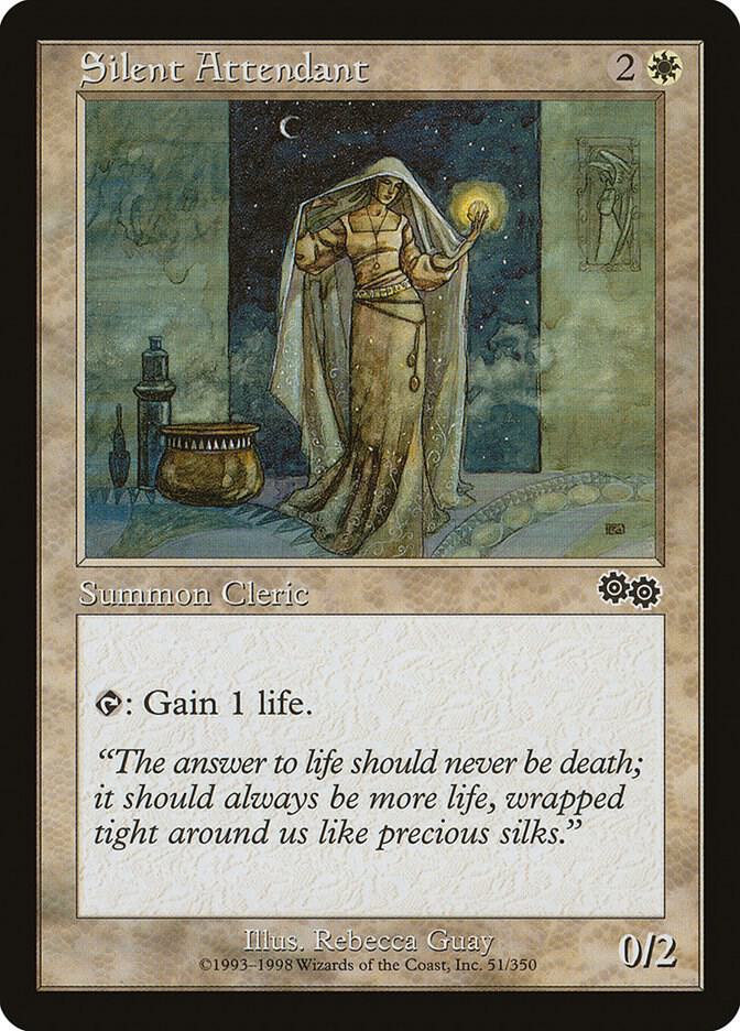 Silent Attendant 51 card from Urza's Saga
