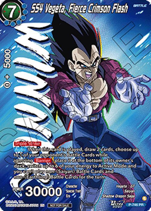 SS4 Vegeta, Fierce Crimson Flash (Ultra-Bout Series Tournament Pack Vol.3) (Winner) P-746 card from Tournament Promotion Cards