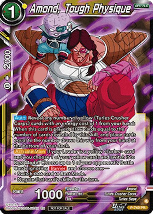 Amond, Tough Physique (Ultra-Bout Series Tournament Pack Vol.3) P-749 card from Tournament Promotion Cards