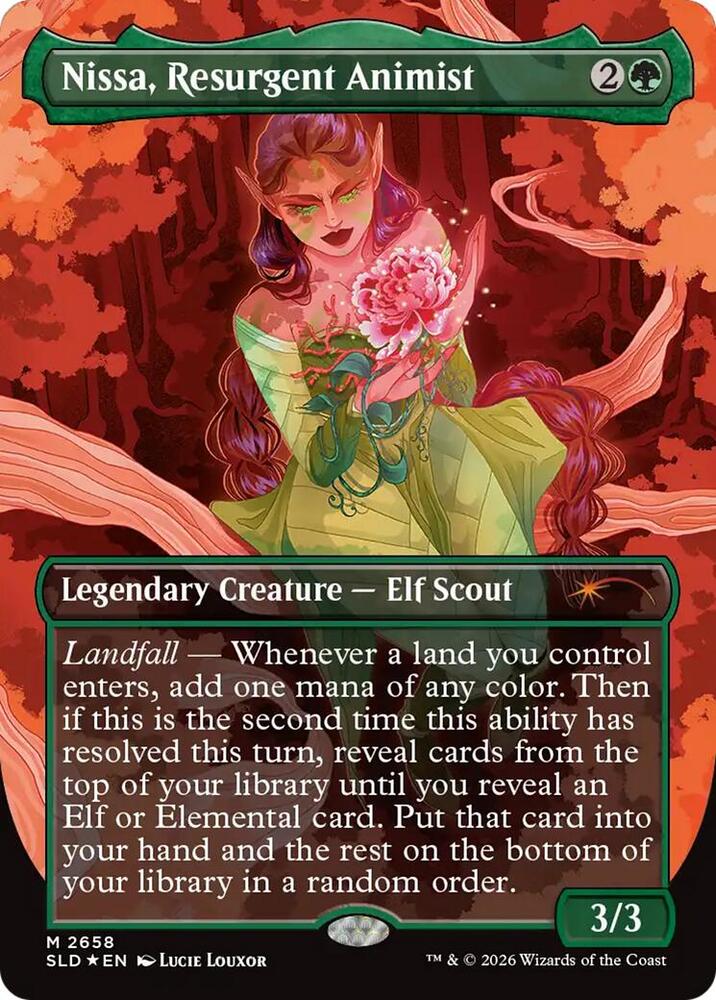 Nissa, Resurgent Animist 2658 card from Secret Lair Drop Series
